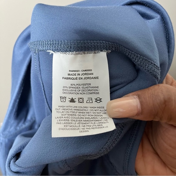 Nike One Women's Therma-FIT Diffused Blue HW 7/8 Leggings XXL Gym Winter Outdoor - Picture 9 of 14